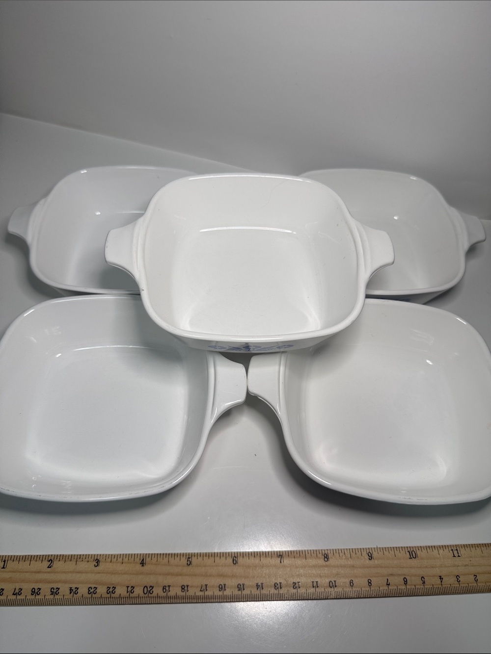 Vintage five cornflower corningware p 41 White Baking Dish Blue Floral Pattern - Picture 2 of 3